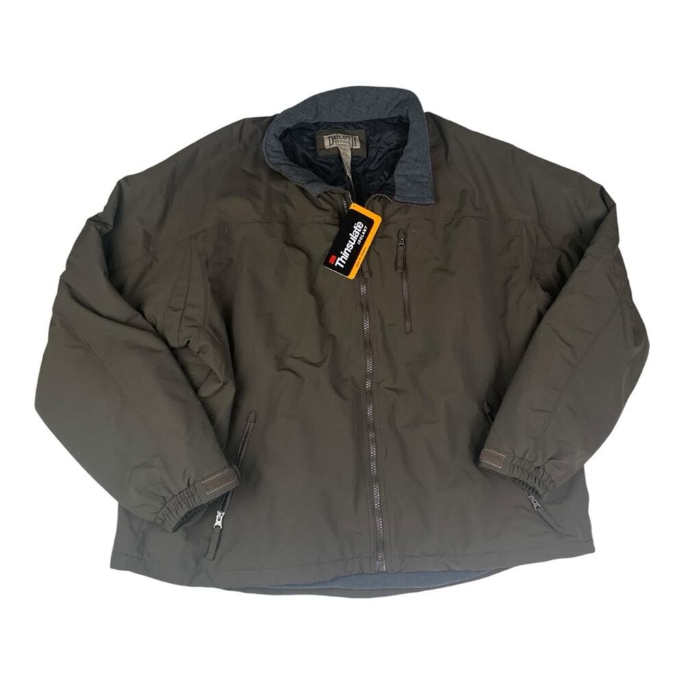 Duluth Trading Co Mens 3x dark green gray new Quilted Nylon Jacket